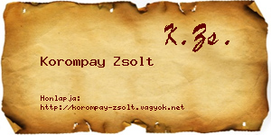 Korompay Zsolt névjegykártya
